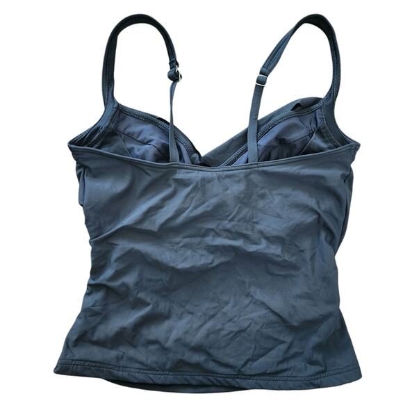 MiracleSuit Swim Tankini Top Black Beach Vacation Resortwear‎ Slimming - Picture 2 of 5
